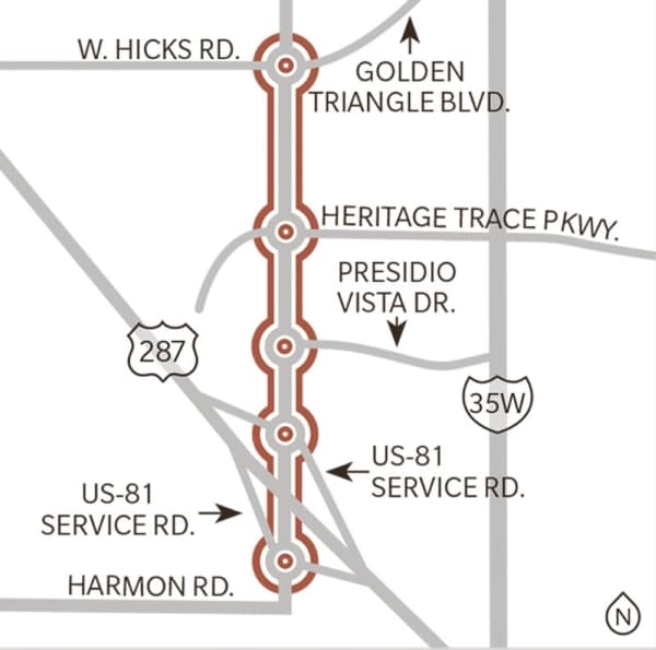 Fort Worth officials designing Harmon Road reconstruction