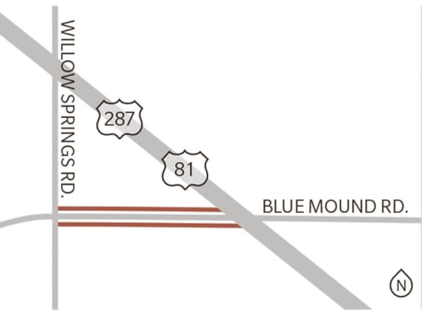 Fort Worth's Blue Mound Road improvement project on track to finish in 2020