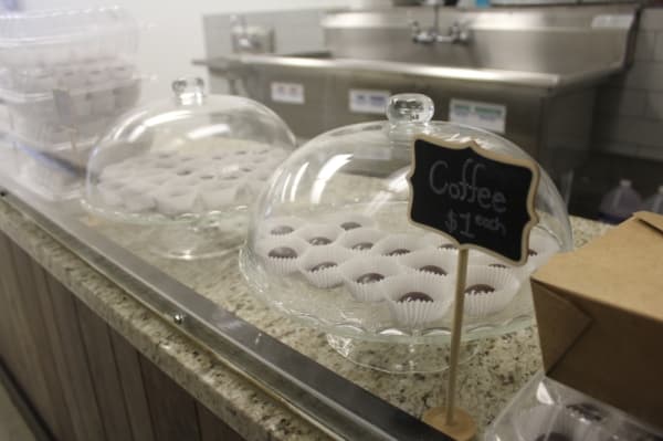 Ecuadorian Chocolate Factory offers coffee-flavored bon bons. (Marisa Charpentier/Community Impact Newspaper)
