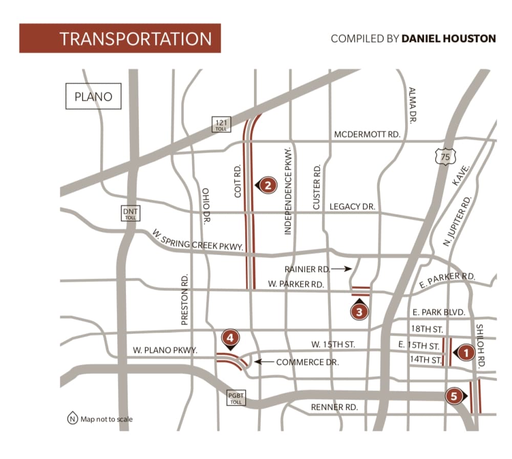 Shiloh Road project in Plano affecting north-, southbound lanes in December
