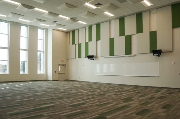 An orchestra hall is part of the new music wing. (Photo courtesy Round Rock ISD)