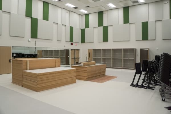 McNeil High School's music wing includes a percussion hall. (Photo courtesy Round Rock ISD)