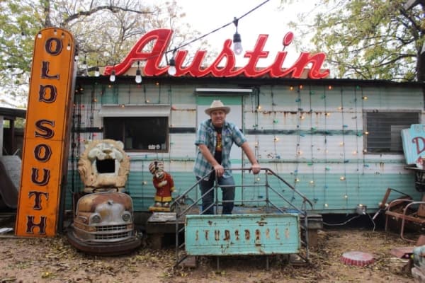 Roadhouse Relics owner and artist Todd Sanders pursues his passion for vintage-style neon signs