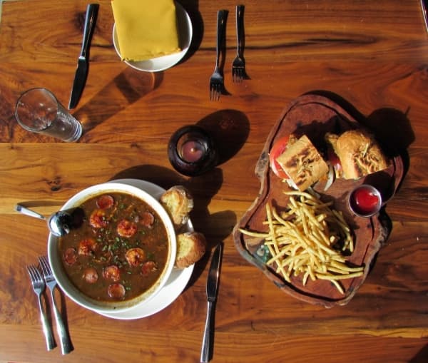Cajun classics, such as po'boys and gumbo, are featured at Shore.  (Nicholas Cicale/Community Impact Newspaper)