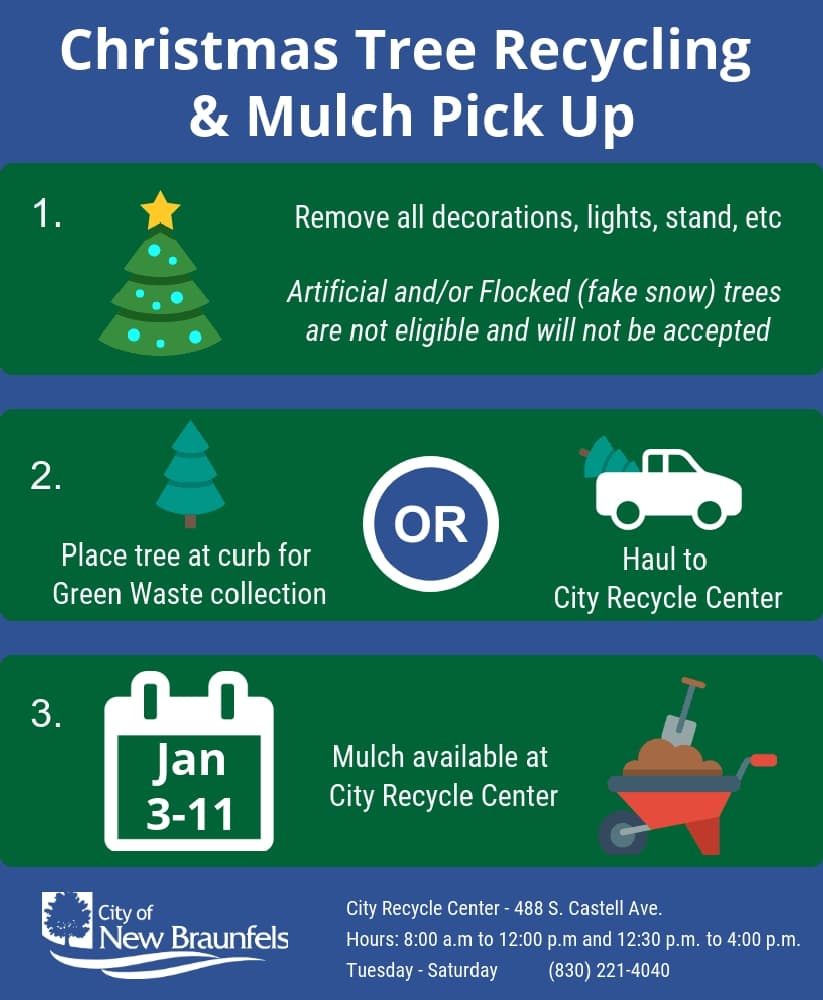 Tree drop-off, mulch pick-up available to New Braunfels residents