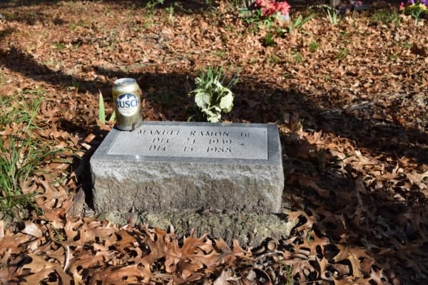 There are signs that people still visit the Mexican cemetery. (Emily Davis/Community Impact Newspaper) 