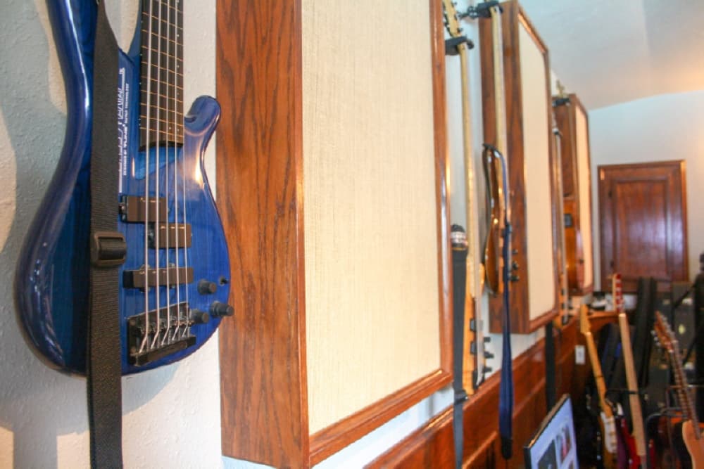 William Lemuel, owner of True Songs Productions, said he hopes to help independent artists gain exposure and work on their music in a welcoming environment. (Colleen Ferguson/Community Impact Newspaper)