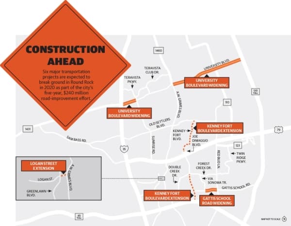 Round Rock to kick off $240M, 5-year road improvement effort