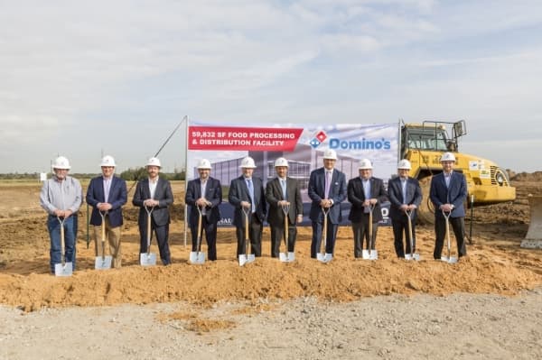 Domino’s supply chain center under construction in Katy