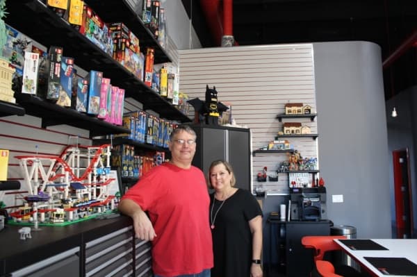 Owners Michael and Jenni Jensen opened brickLAB, Inc. in November 2018. (William C. Wadsack/Community Impact Newspaper)