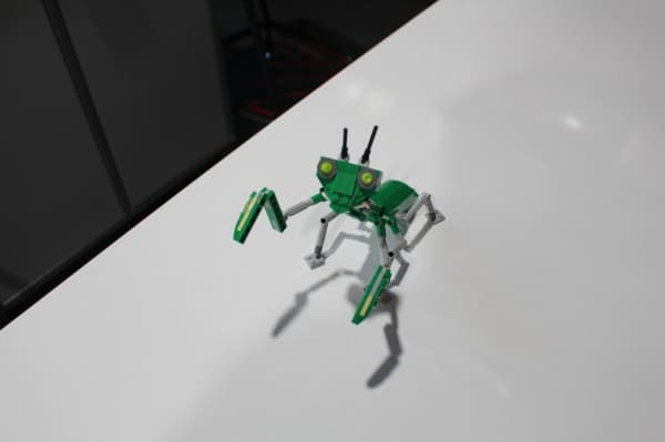 This praying mantis was put together during a bug class at brickLAB where participants got to build insects. (William C. Wadsack/Community Impact Newspaper)