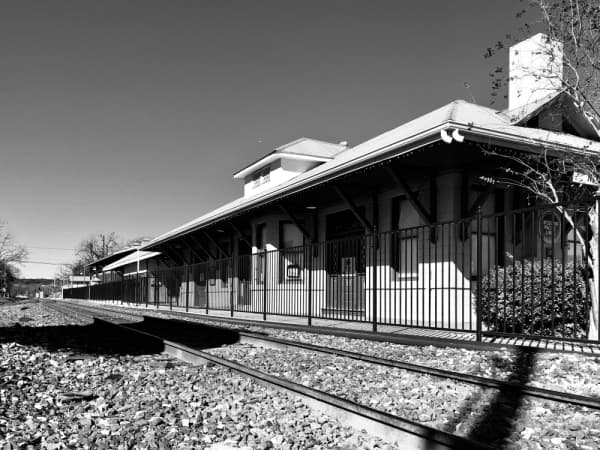 Train Depot: The International and Great Northern Railroad came to New Braunfels in 1880. One of its regular stops in town was the train depot on San Antonio Street. The Missouri-Kansas-Texas Railroad eventually laid tracks in town around the turn of the century. (Ian Pribanic/Community Impact Newspaper)