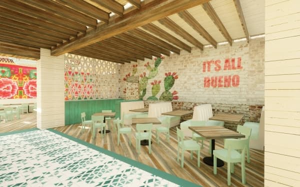 5 Ninos, a Tex-Mex restaurant, is one of five signature restaurants under construction within the resort. (Rendering courtesy Kalahari Resorts & Conventions)