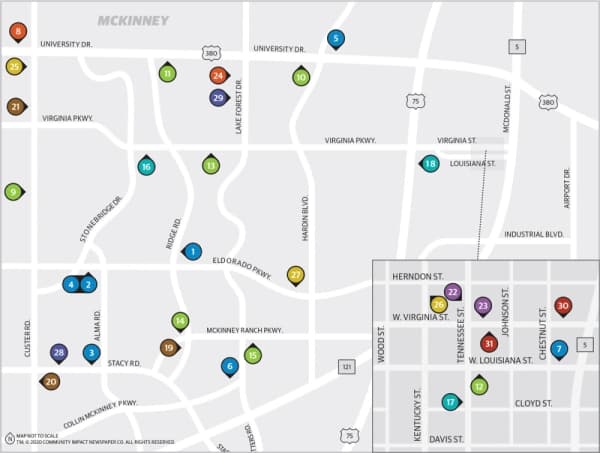 At least 31 new business opened in 2019 throughout McKinney. 