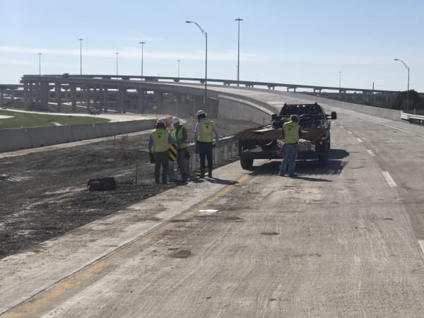 Crews are finishing construction on the new southbound SH 130 to westbound Toll 290 flyover that opens the weekend of Jan. 11. (Courtesy Central Texas Regional Mobility Authority)