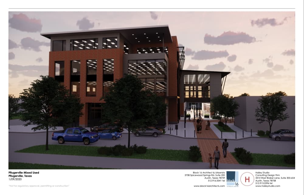 The project has been described as a mixed-use development with retail, boutique shopping, office space and retail leasing. (Rendering courtesy Adeline Bui)