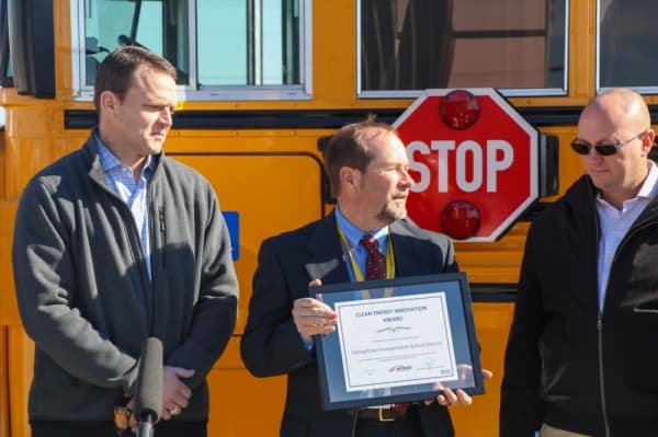 Georgetown ISD will replace nearly a quarter of its fleet with clean-energy propane buses by the end of January. (Courtesy Georgetown ISD)