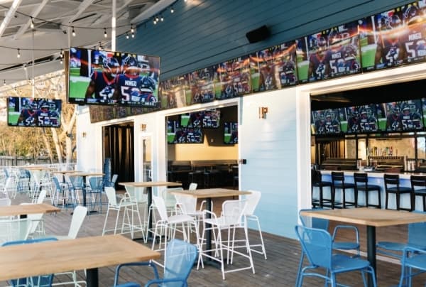 Beach-themed Drift bar opens in the Heights, sporting big screens, ample patios