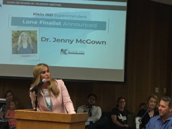 Klein ISD extends Superintendent Jenny McGown’s contract to 2025
