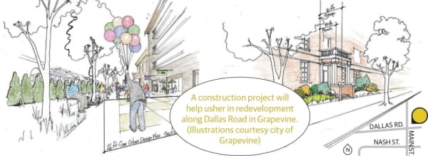 2020 to usher in a new look for Grapevine's Dallas Road project
