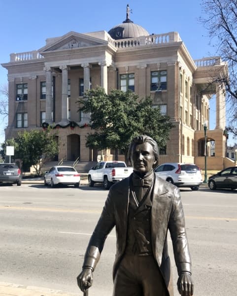 The Williamson County Courthouse is at the Square's center. (Sally Grace Holtgrieve/Community Impact Newspaper)