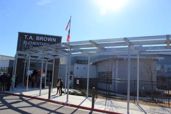 Before its modernized campus opened in January, T.A. Brown Elementary School had abruptly closed in 2016 after AISD found extensive damage to the school's concrete floors. Jack Flagler/Community Impact Newspaper