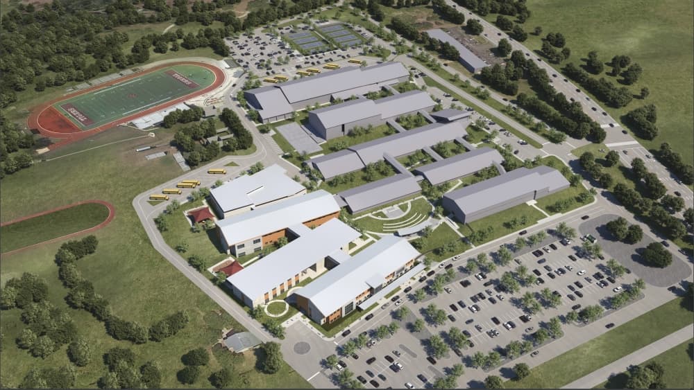 The new Walnut Springs Elementary School will share a campus with Dripping Springs Middle School. (Courtesy Dripping Springs ISD)