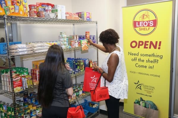 Lone Star College-University Park launches Leo’s Shelf, an on-site food pantry