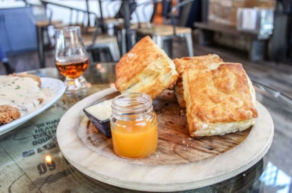 Cathead  biscuits. (Marisa Charpentier, Community Impact Newspaper)