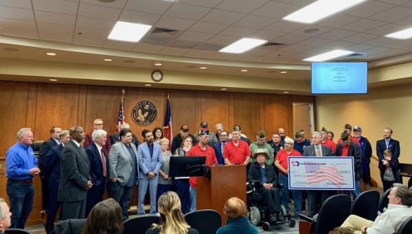 Texas Disposal Systems renews contract with city of Kyle, donates $1.5 million to veterans memorial