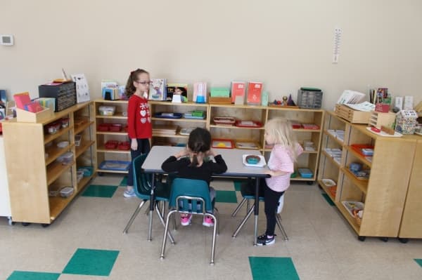 Students ranging in age from 2 1/2 to 6 years old are taught in the same classroom. (Danica Smithwick/Community Impact Newspaper)