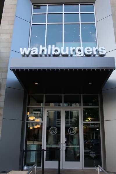 Wahlburgers is located at The Star in Frisco on The Star Boulevard. (Elizabeth Ucles/Community Impact Newspaper) 