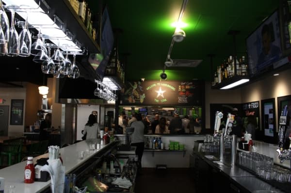 Wahlburgers offers a full-service bar with a selection of adult frappes, cocktails, wine and beer. (Elizabeth Ucles/Community Impact Newspaper)