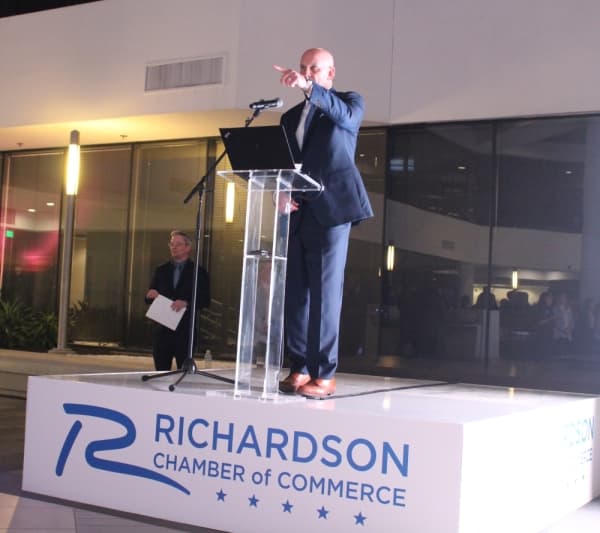 Bryan Marsh is the chairmen of the Richardson Chamber of Commerce task force responsible for promoting private investment in the area. (Olivia Lueckemeyer/Community Impact Newspaper) 