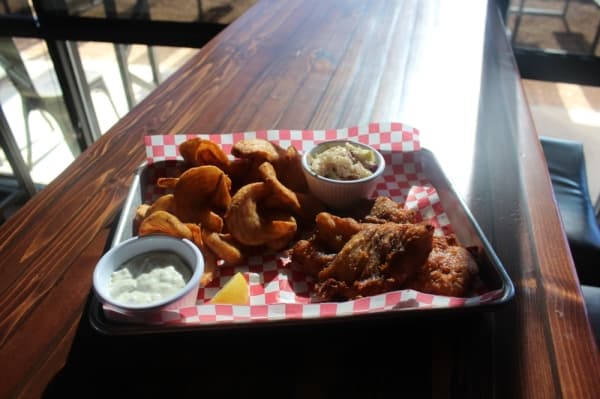 According to Vincent's General Manager Chad Taylor, fish and chips was the first menu item he was determined to "hit out of the park." (Olivia Aldridge/Community Impact Newspaper)