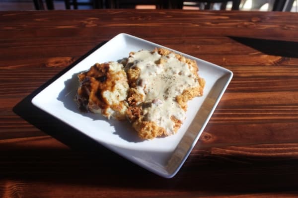 General Manager Chad Taylor said chicken-fried steak came as a surprise year-round hit. (Olivia Aldridge/Community Impact Newspaper)