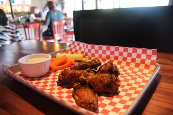 Vincent's went through several recipes before landing on the current recipe for its wings. (Olivia Aldridge/Community Impact Newspaper)