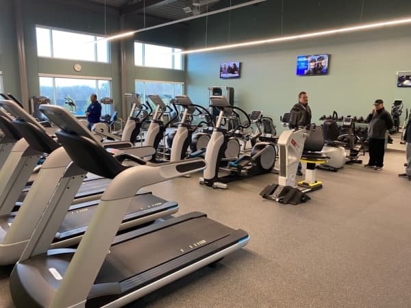 Members can exercise in the fitness center. (Elizabeth Ucles/Community Impact Newspaper) 