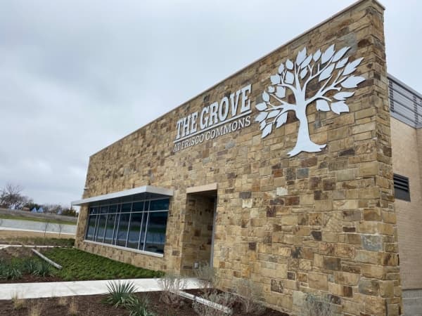 The Grove at Frisco Commons is located next to Frisco Commons and Bi Centennial parks. (Elizabeth Ucles/Community Impact Newspaper)