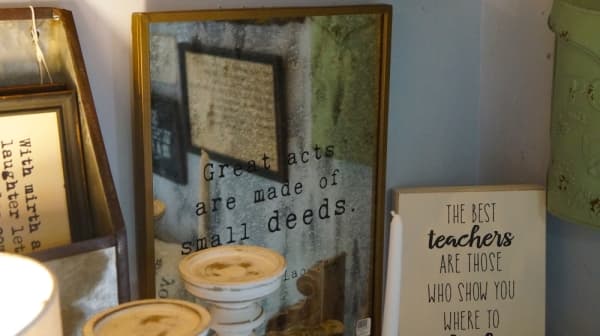 Many of the items sold, Wagner said, are antique pieces that have been upgraded with a creative twist. (Kelsey Thompson/Community Impact Newspaper)                                                              