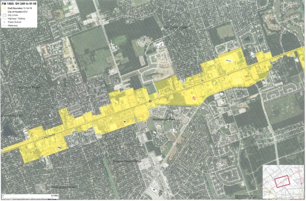 Houston Northwest Chamber of Commerce begins process of creating FM 1960 management district