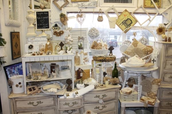 Kelly and Loe described many of their upcycled items as rustic and chic. (Jake Magee/Community Impact Newspaper)