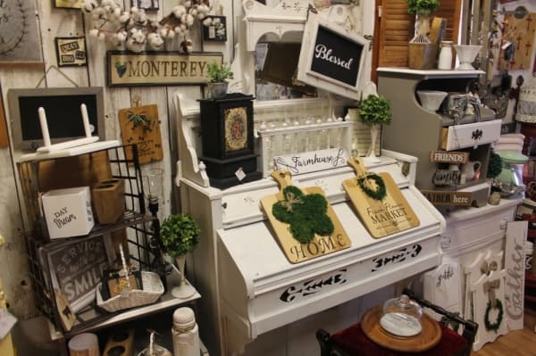 A popular design trend is farmhouse themed and primarily features white wooden items with black accents. (Jake Magee/Community Impact Newspaper)