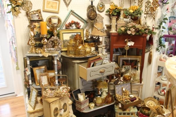 Strawberry Hill's decor is organized by color and style. (Jake Magee/Community Impact Newspaper)