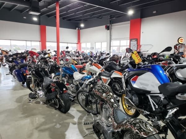By opening a separate motorcycle business, Hopper's motorcycle inventory was able to increase from 20 to about 120, management said. (Miranda Jaimes/Community Impact Newspaper)