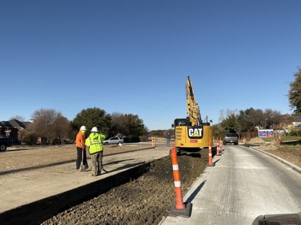 Construction crews continue work on Morriss Road improvements in Flower Mound