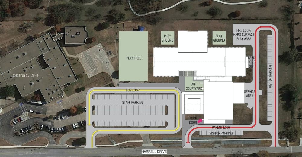 The Keller ISD board of tustees approved design concepts for Florence Elementary at a board meeting Jan. 23. (Courtesy VLK Architects)