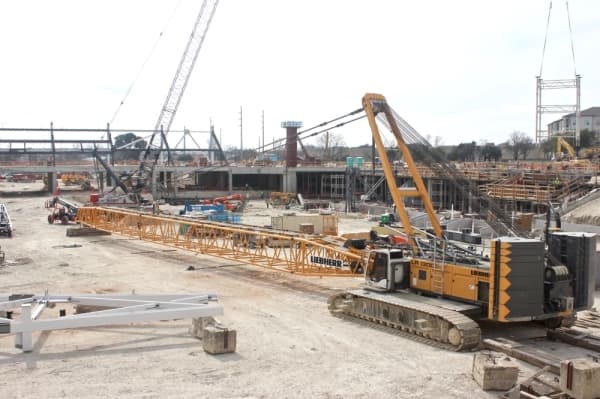 The site has about 450 workers daily. (Amy Denney/Community Impact Newspaper)
