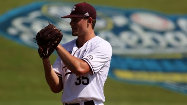 Texas A&M junior left-handed pitcher Asa Lacy and the rest of the Aggies baseball team will take part in the Frisco College Baseball Classic at Dr Pepper Ballpark. (Courtesy Michael Wade/Texas A&M University)
