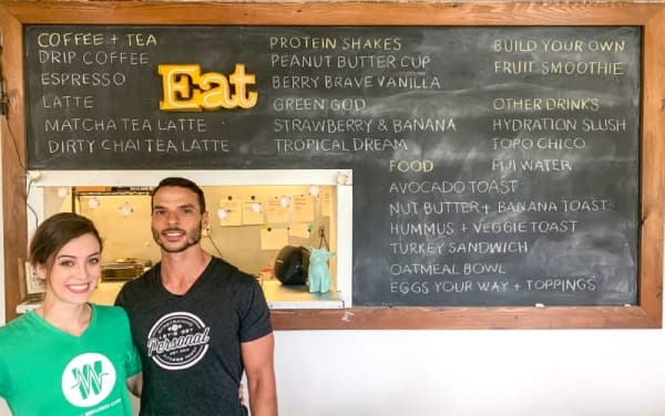 Emily and her husband, Hom Weusi, offer nutritious options in San Marcos. (Rachal Russell/Community Impact Newspaper)